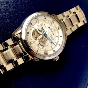 Men's Bulova Watch BVA Series Stainless Steel Tone Water Resistant